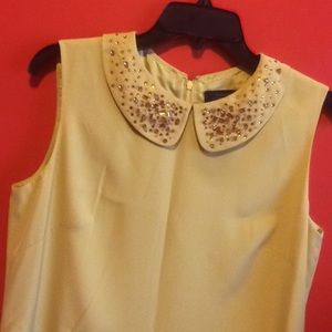 Rhinestone Collar Tahari Dress